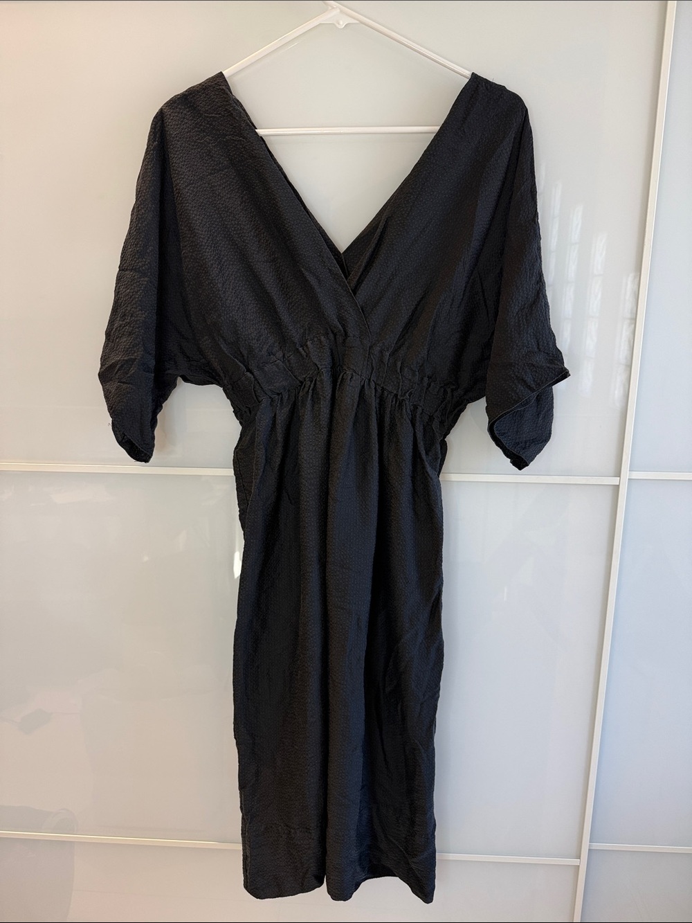 Scanlan Theodore Hammered Silk Midi dress